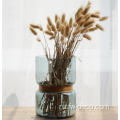 оптовая индивидуальная переработанная синяя ваза китайская ваза цилиндров